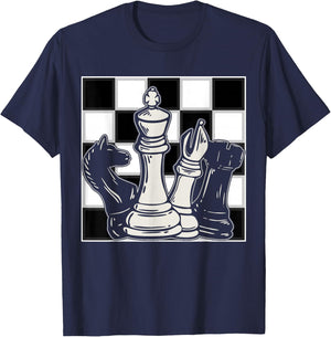 Chess Board T-Shirt - T-Shirt | Navy