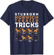 Stubborn Norwich Terrier Dog Tricks Graphic T-Shirt - T-Shirt | Navy