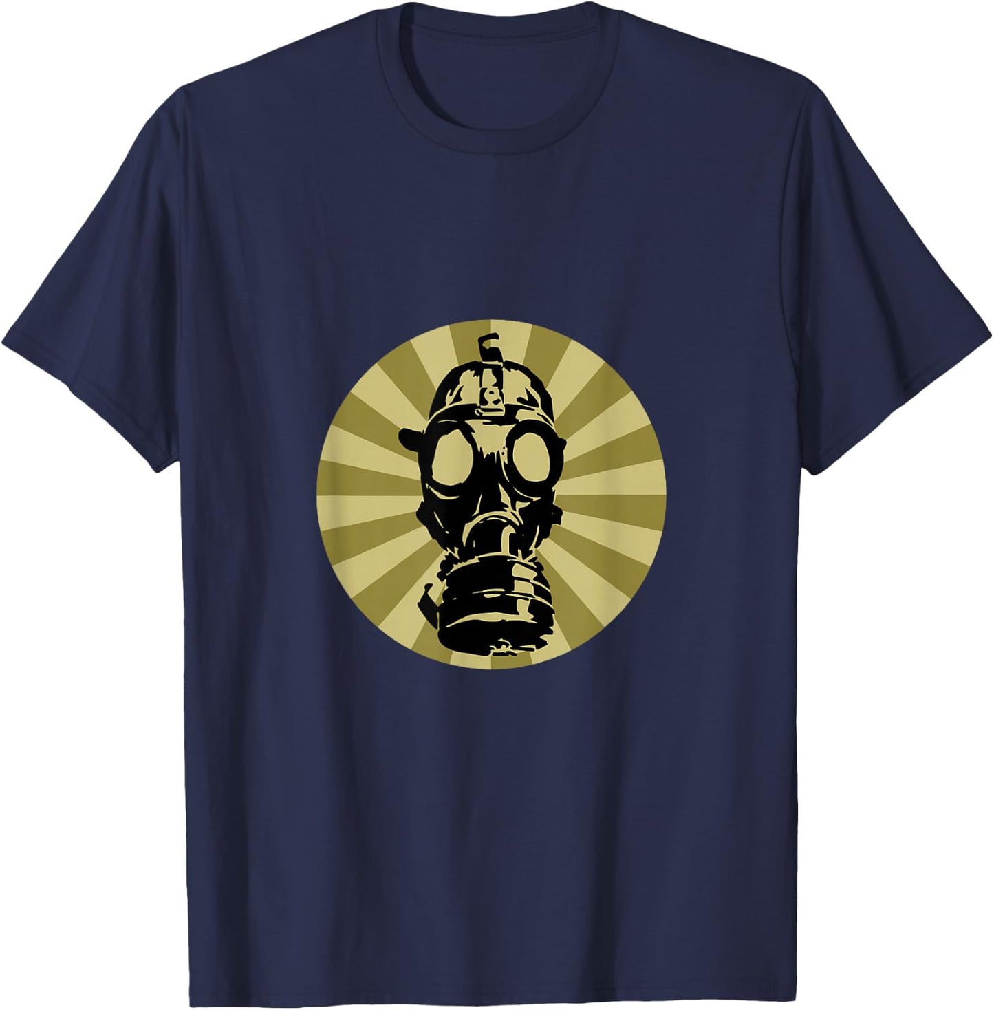 Vintage Gas Mask T-Shirt - T-Shirt | Navy