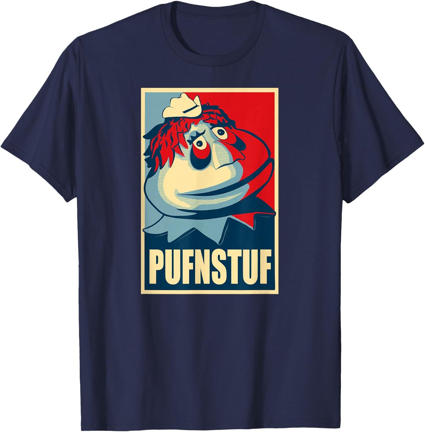 PUFNSTUF - Funny, Obscure pop-Culture Reference T-Shirt - T-Shirt | Navy