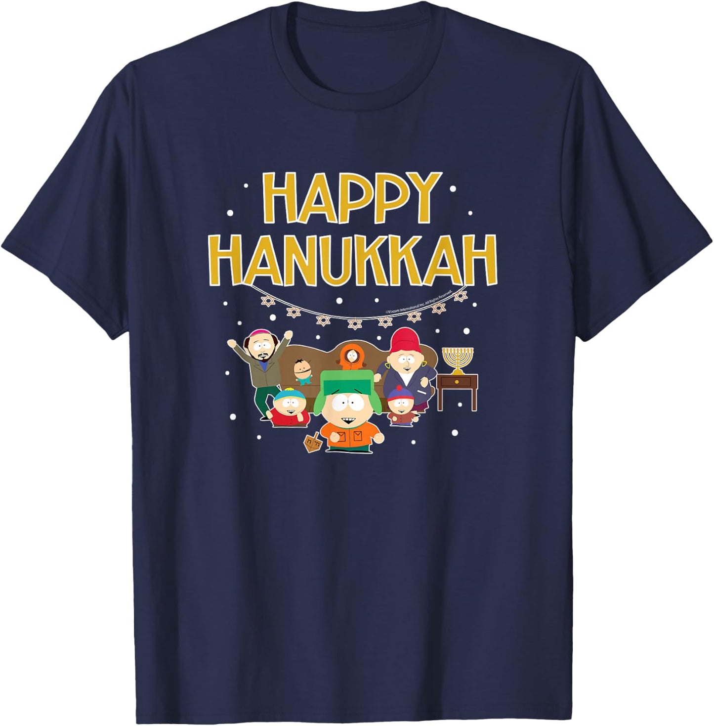 South Park - Happy Hanukkah T-Shirt - T-Shirt | Navy