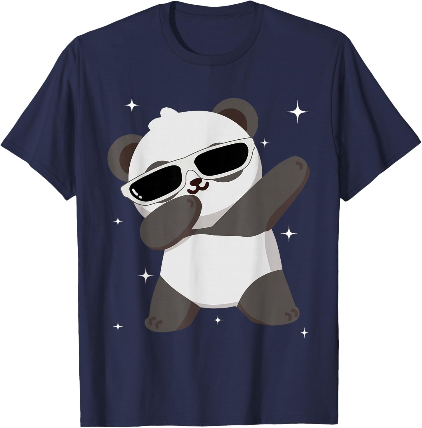 Men Women Kids Panda Dabbing Animals Wildlife Parties T-Shirt - T-Shirt | Navy