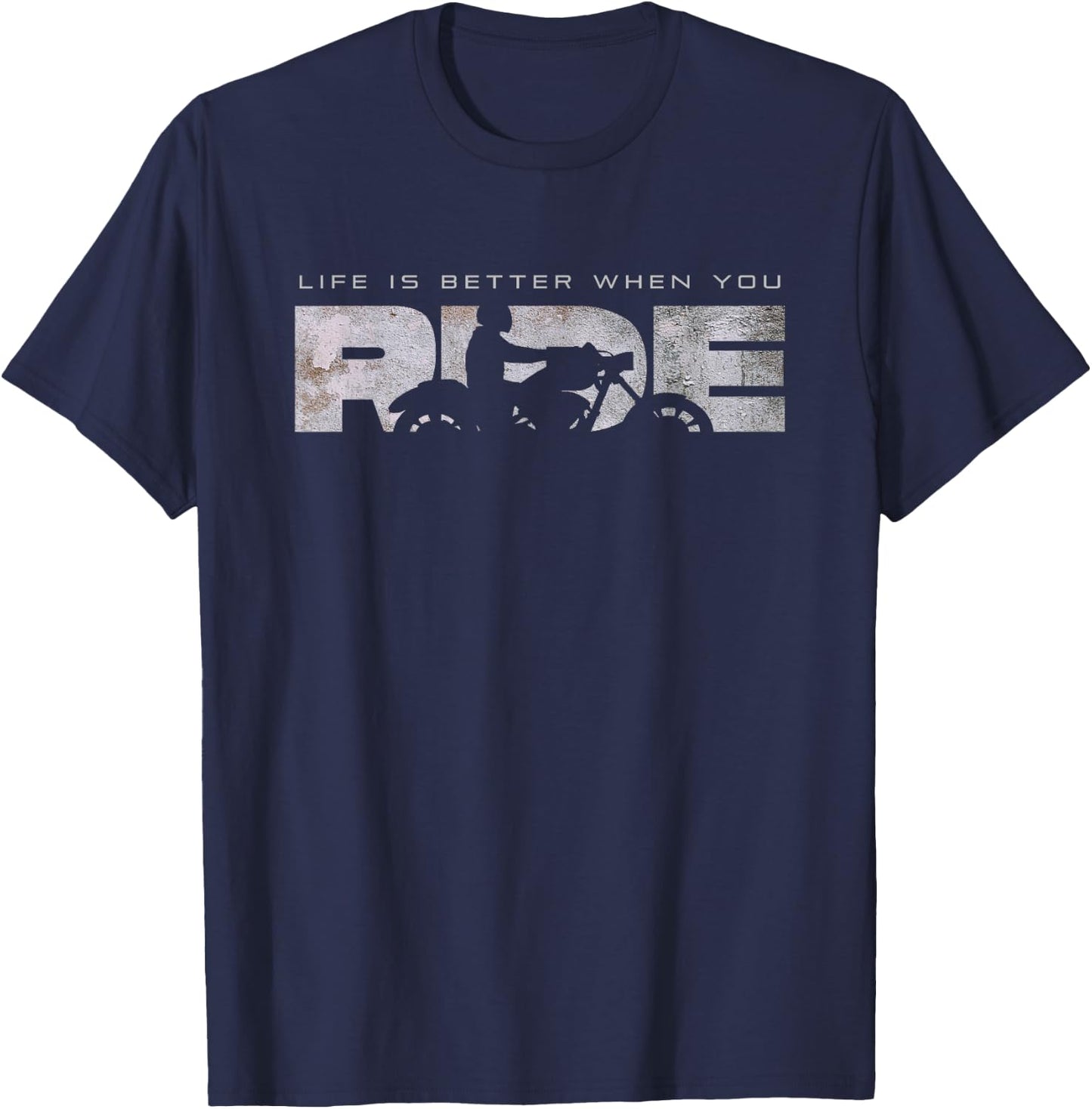 Motorcycle Apparel - Motorcycle Small T-Shirt - T-Shirt | Navy