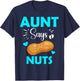 Cute Team Boy Aunt Says Nuts Gender Reveal T-Shirt - T-Shirt | Navy