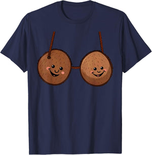 Summer Coconuts Bra Halloween Costume Men Women T-Shirt - T-Shirt | Navy