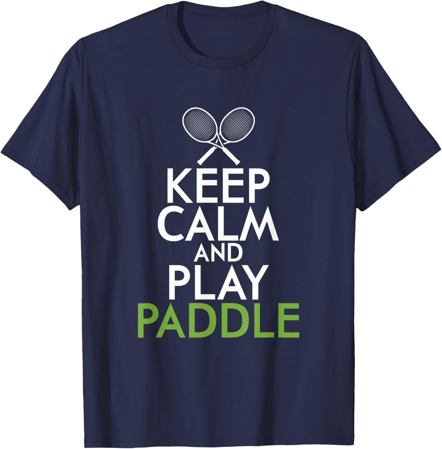 Paddle Tennis Kickback Game Tennis Racket Tennis Gift T-Shirt - T-Shirt | Navy