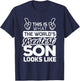 World's Greatest Son Best Son Ever T-Shirt - T-Shirt | Navy