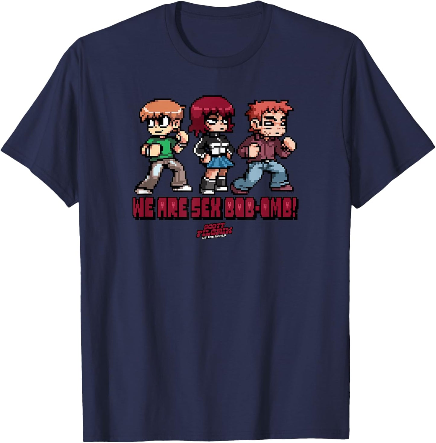 Scott Pilgrim Vs. The World Sexbob-Omb Band T-Shirt - T-Shirt | Navy