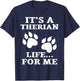It's A Therian Life For Me Alter WolfKin Otherkin Therian T-Shirt - T-Shirt | Navy