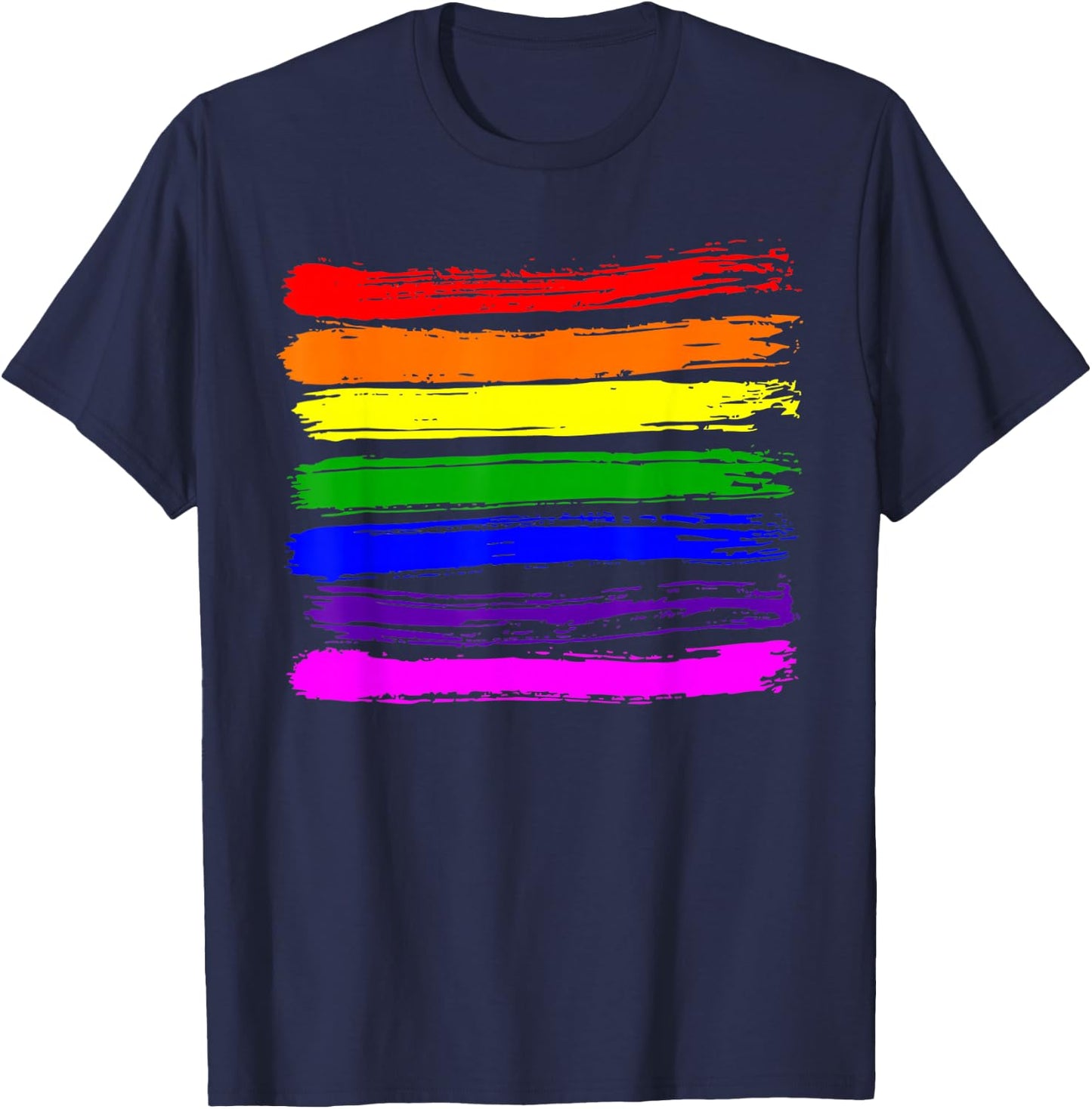 LGBT Gay Pride Flag Shirt - Gay Pride 2026 T-Shirt - T-Shirt | Navy