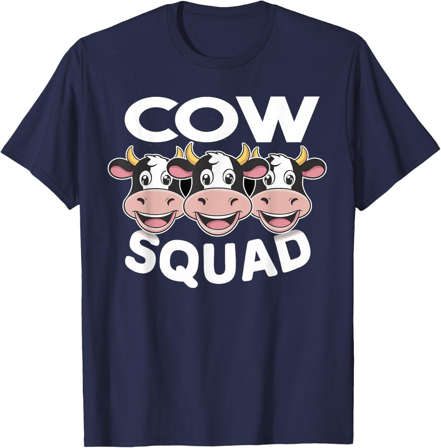 Cow Squad for Cow Lover Shirt | Cool Cow T-Shirt - T-Shirt | Navy