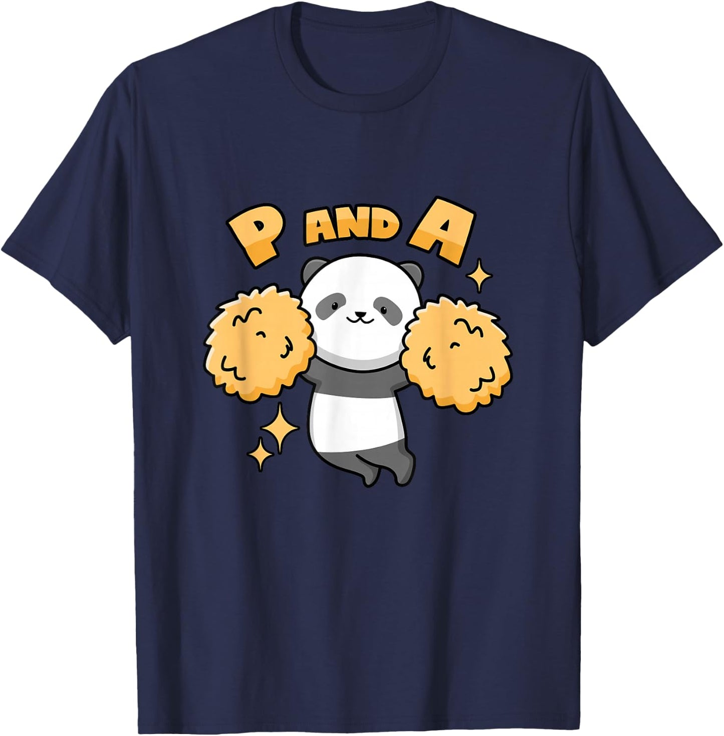 Panda Cheerleader Pun T-Shirt - T-Shirt | Navy