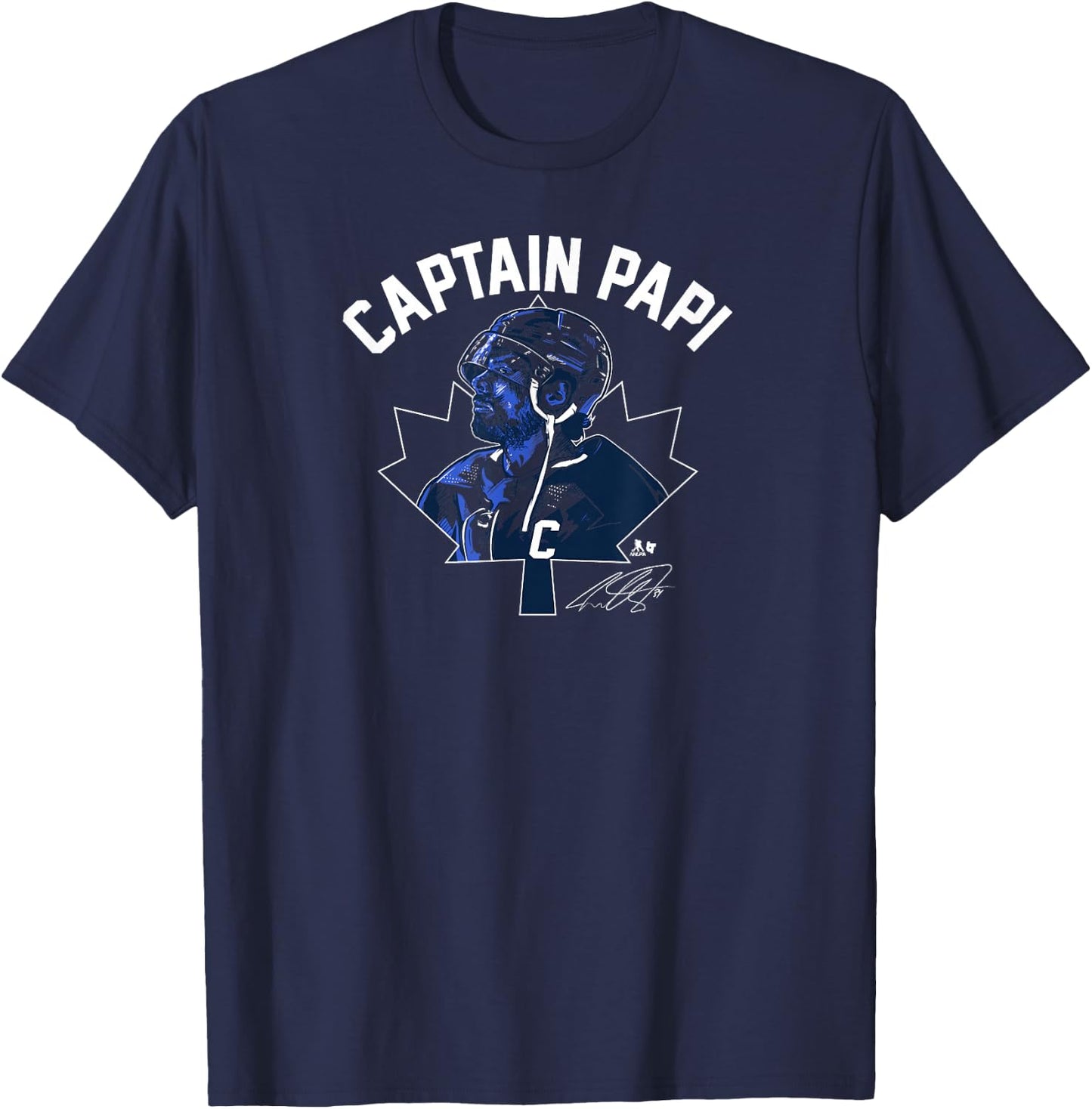 Auston Matthews: Captain Papi - Toronto Hockey T-Shirt - T-Shirt | Navy