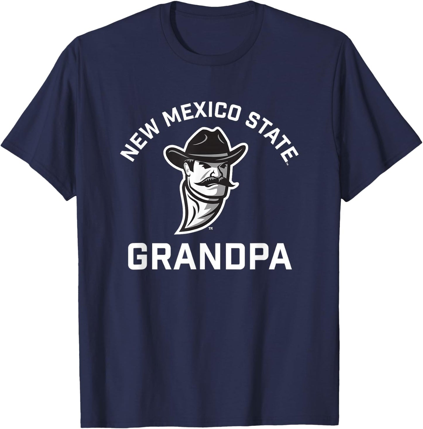 New Mexico State University NMSU Aggies Arched Grandpa T-Shirt - T-Shirt | Navy