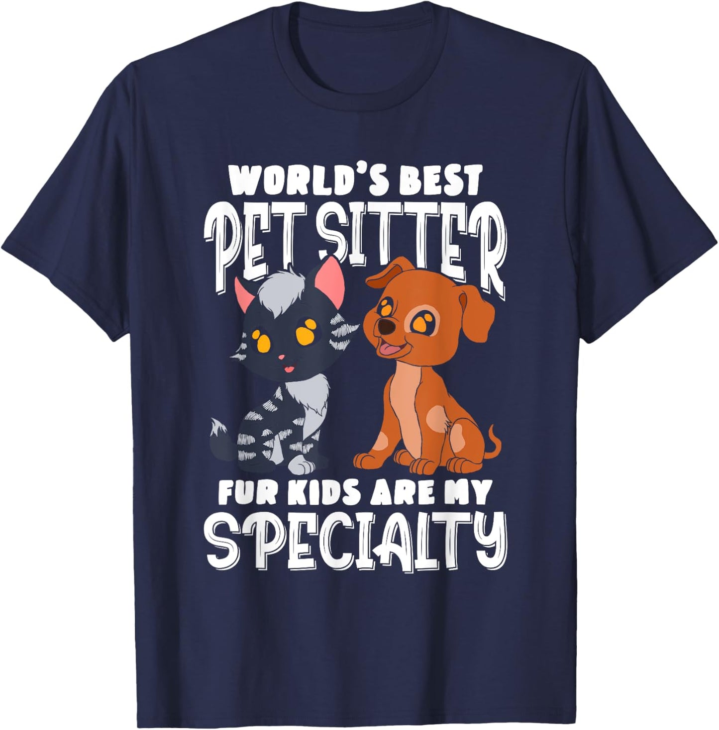 World's Best Pet Sitter T-Shirt - T-Shirt | Navy