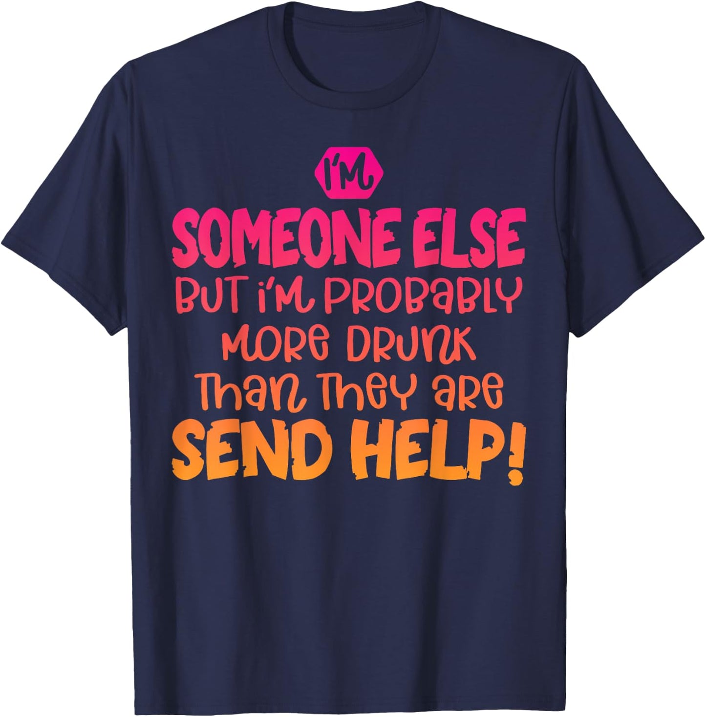 If Found Drunk Please Return To Friend Funny Matching T-Shirt - T-Shirt | Navy