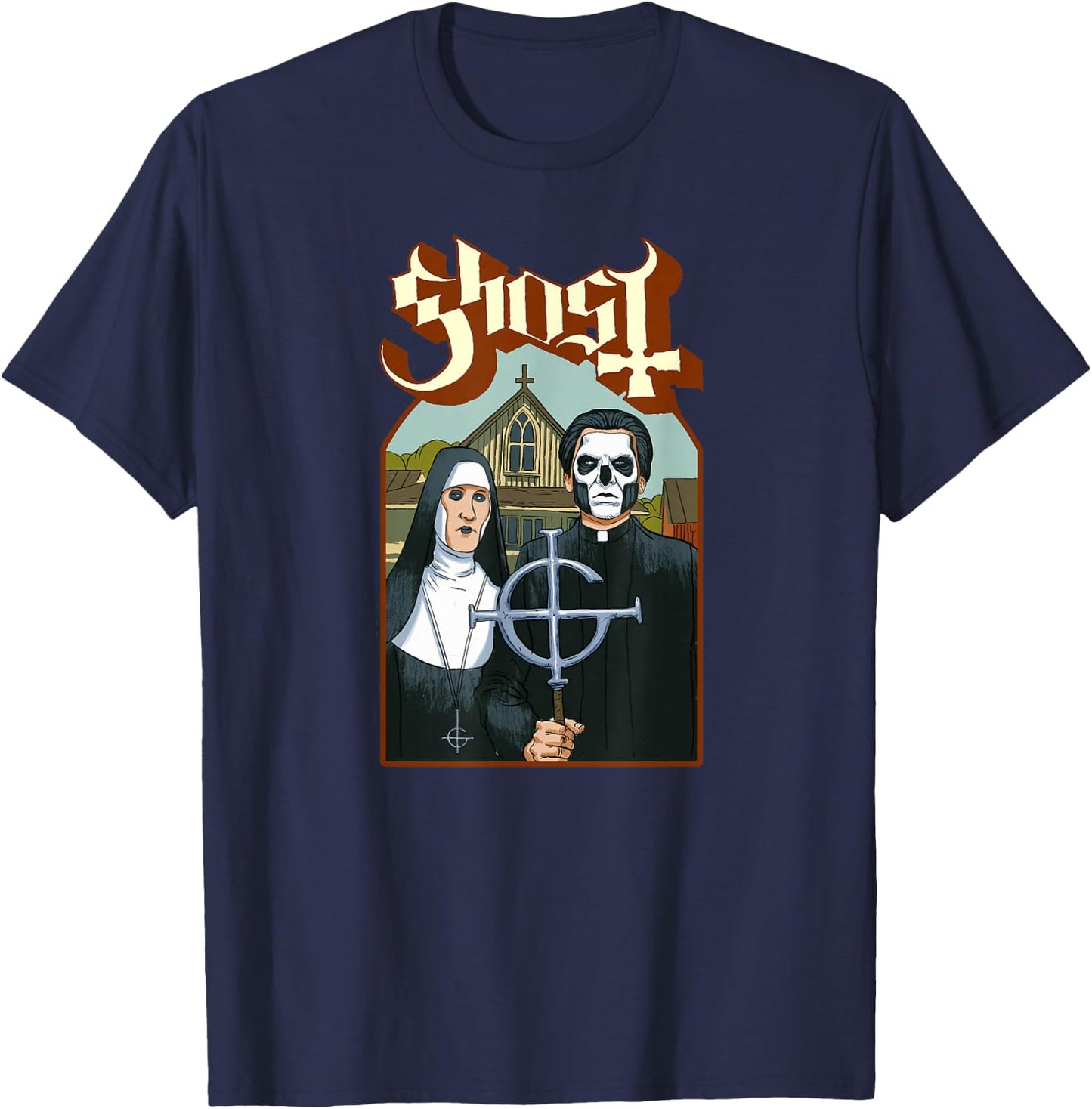 Ghost – Emeritus Goth T-Shirt - T-Shirt | Navy