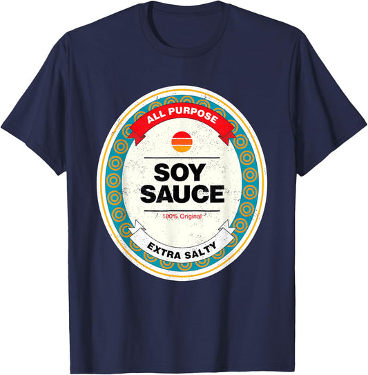 Soy Sauce Easy Halloween Costume Matching Group Couples T-Shirt - T-Shirt | Navy