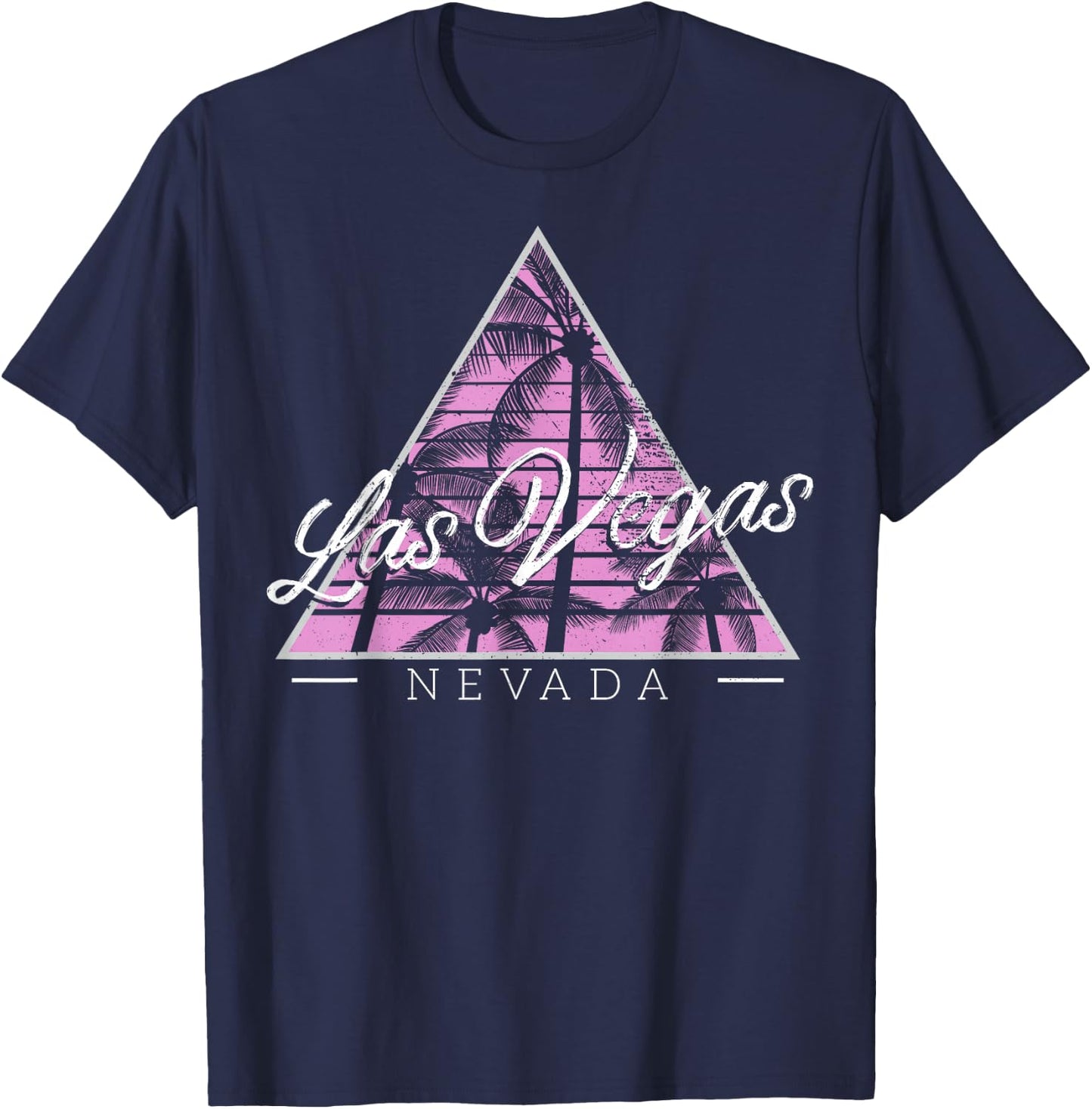 Vintage Style Nevada Las Vegas Gift Design Idea T-Shirt - T-Shirt | Navy