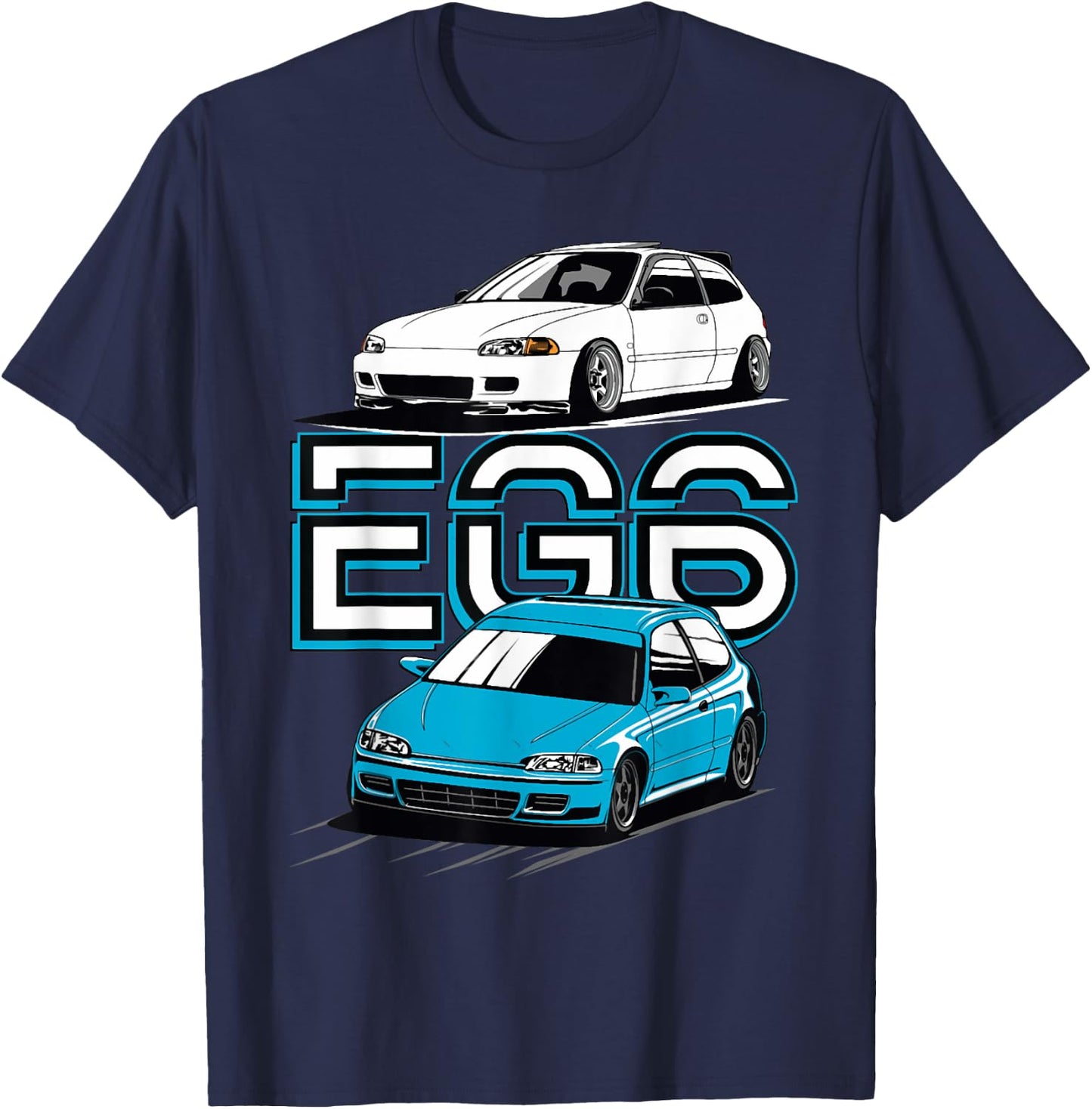 Civic eg6 Japanese car T-Shirt - T-Shirt | Navy