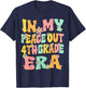 In My Peace Out 4th Grade Era Groovy Last Day Of 4th Grade T-Shirt - T-Shirt | Navy