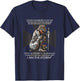 Distressed I Am The Storm Armor of God Christian Graphic T-Shirt - T-Shirt | Navy