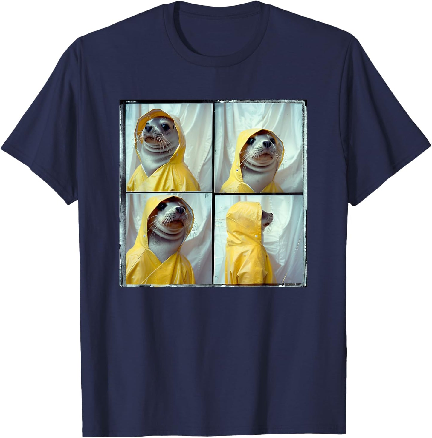 Sea Lion Funny Animal Photobooth Ocean Animal Funny Seal T-Shirt - T-Shirt | Navy