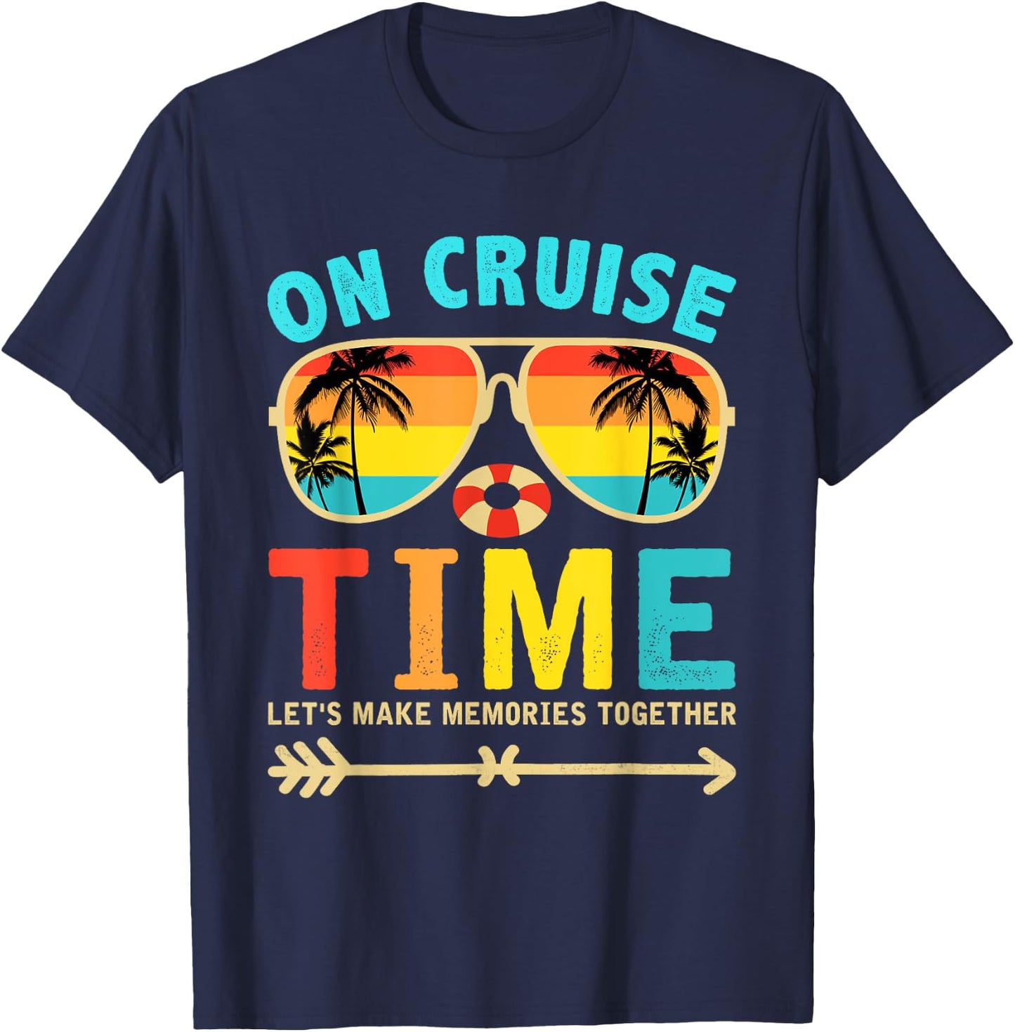On Cruise Time Cruise Squad Summer Vacation Matching Family Women Girls Kids T-Shirt - T-Shirt | Navy