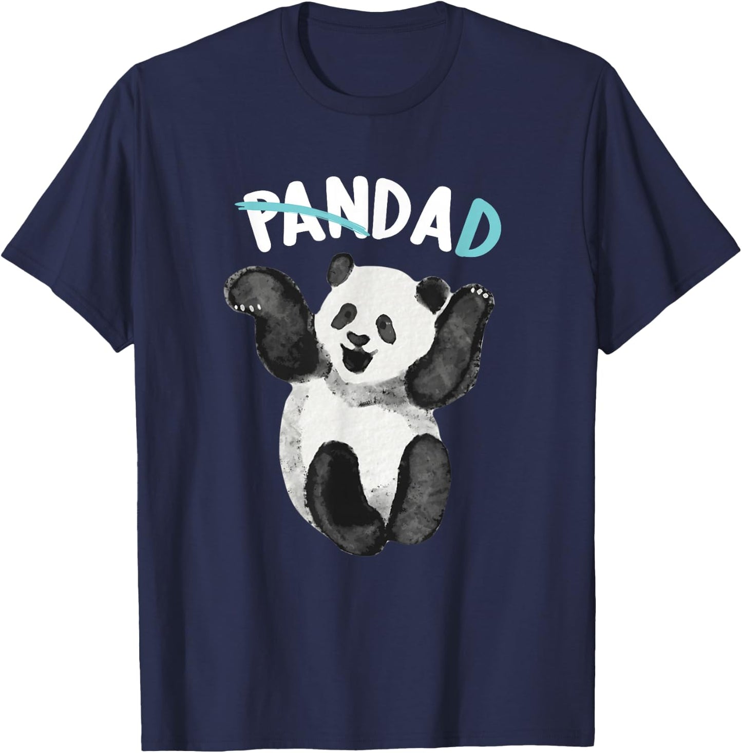 Panda Dad Papa Panda Bear Father Kid Families Outfit T-Shirt - T-Shirt | Navy