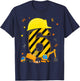 Six 6 Year Old 6th Birthday Construction Vehicles 6yr T-Shirt - T-Shirt | Navy