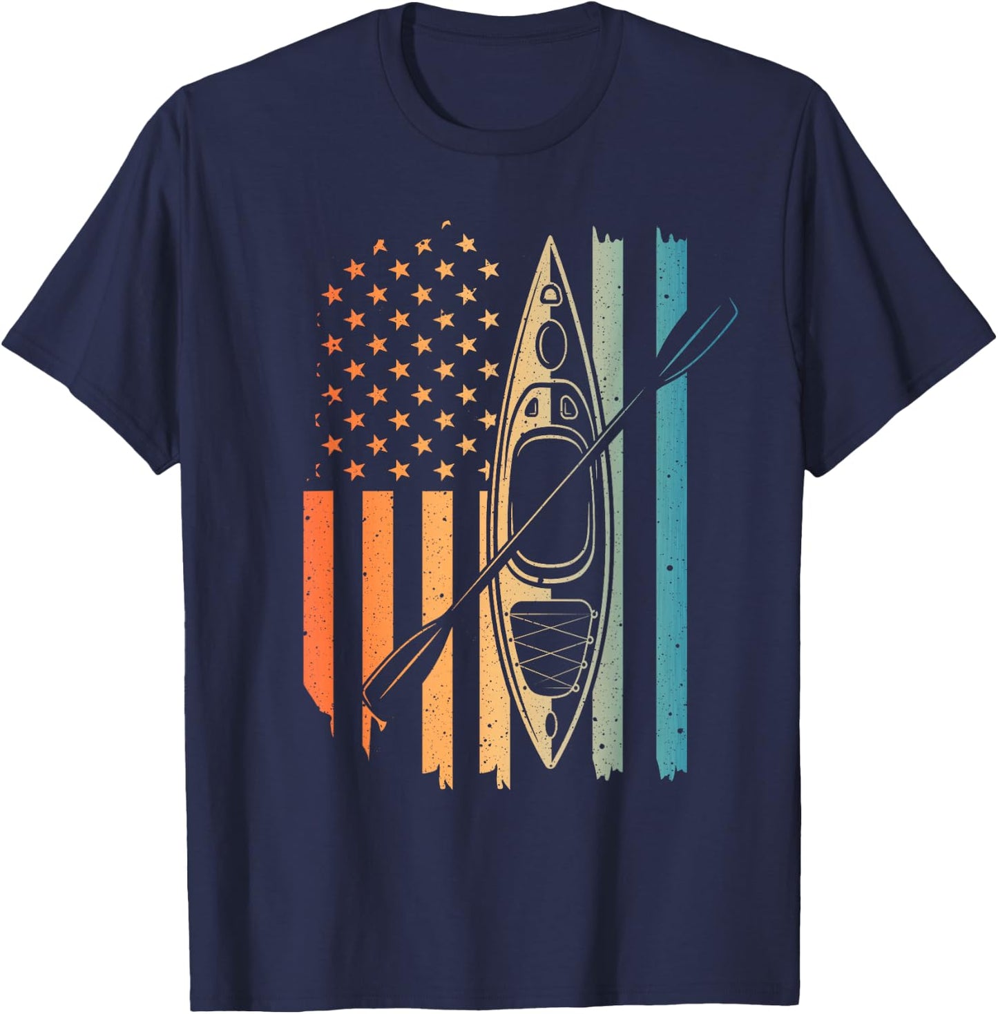 Best Kayak Design Women Kids Kayaking Kayaker Kayak T-Shirt - T-Shirt | Navy