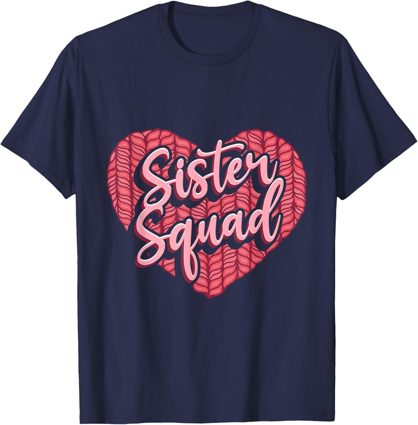 Sibling Sister Squad T-Shirt - T-Shirt | Navy