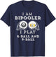 Funny Saying Bipooler Play 8-Ball And 9-Ball Men Women Gag T-Shirt - T-Shirt | Navy