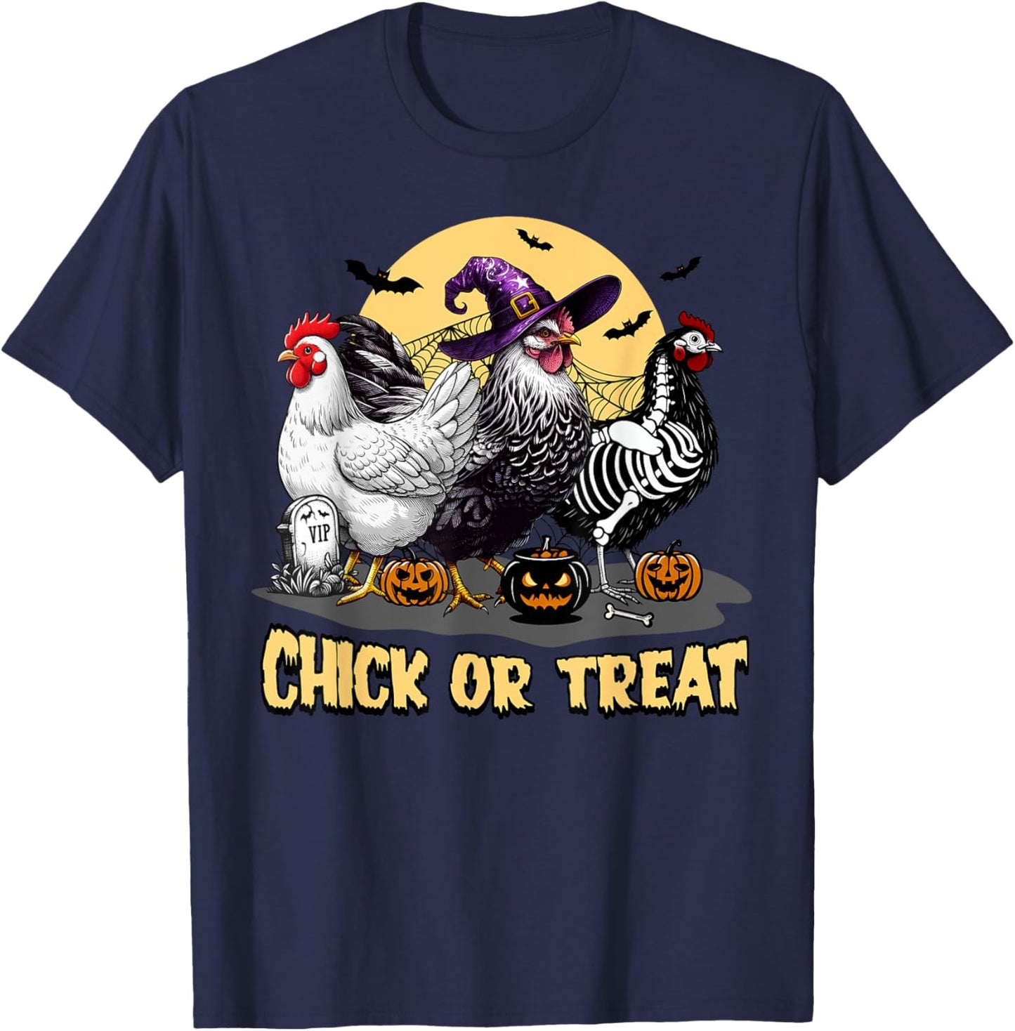 Chick Or Treat T-Shirt - T-Shirt | Navy