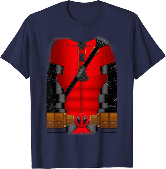 Marvel Deadpool & Wolverine Halloween Deadpool Costume T-Shirt - T-Shirt | Navy