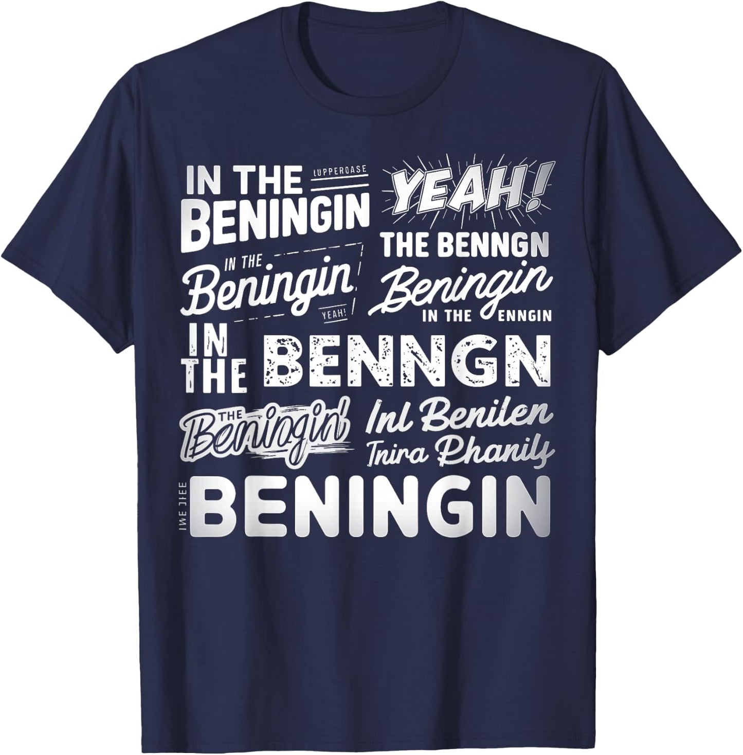 In The Beginning In The Beningin T-Shirt - T-Shirt | Navy