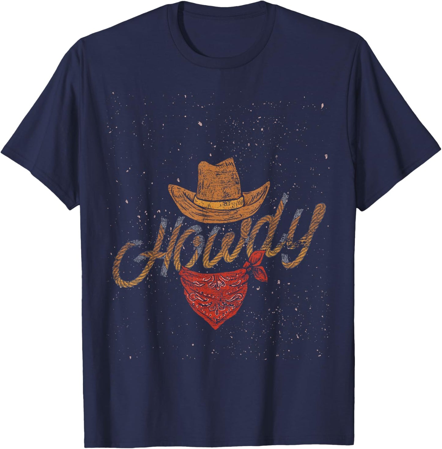 Yeehaw Cowboy Gifts Texas Rodeo Bull Men's Western Black Small T-Shirt - T-Shirt | Navy