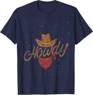 Yeehaw Cowboy Gifts Texas Rodeo Bull Men's Western Black Small T-Shirt - T-Shirt | Navy