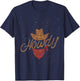Yeehaw Cowboy Gifts Texas Rodeo Bull Men's Western Black Small T-Shirt - T-Shirt | Navy
