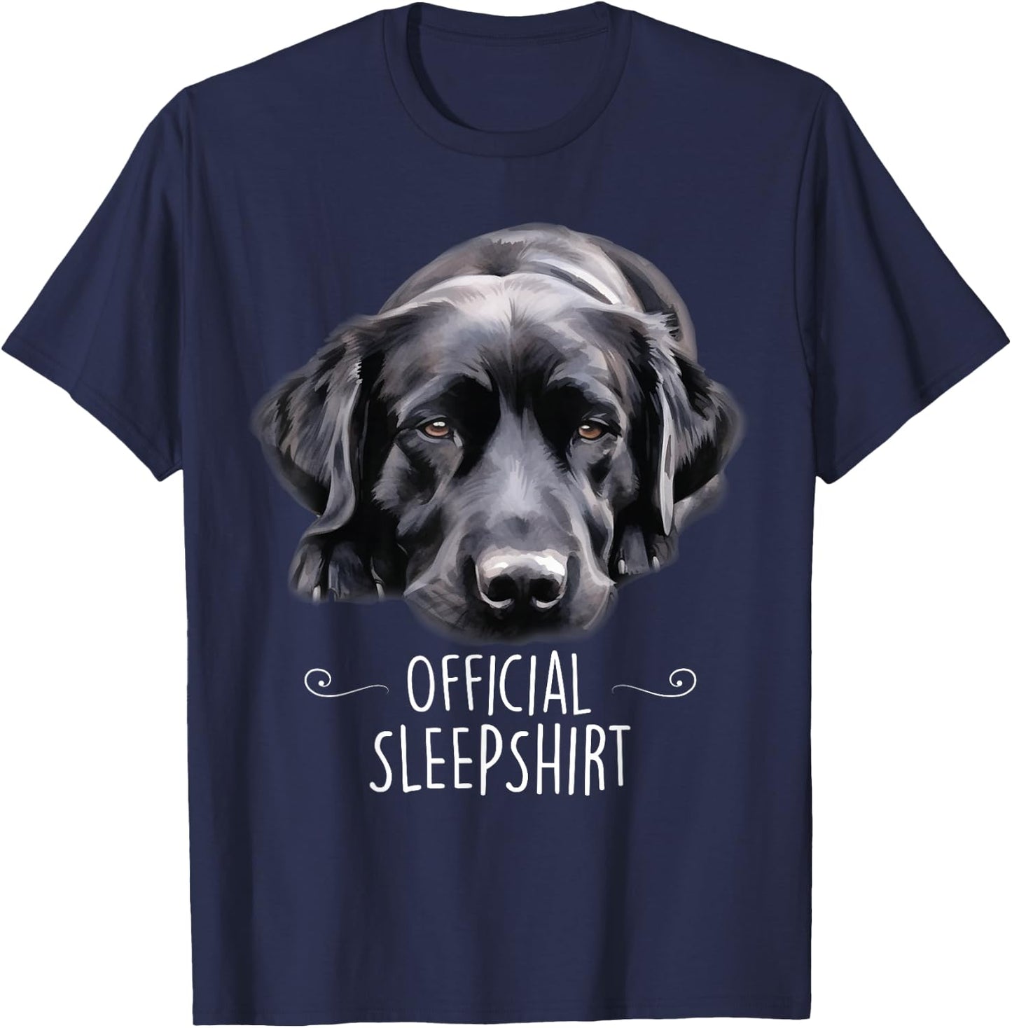 Sleeping Labrador Dog Official Sleep Lab Funny Women Kids T-Shirt - T-Shirt | Navy