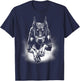Cool Doberman Dog in Jump T-Shirt - T-Shirt | Navy