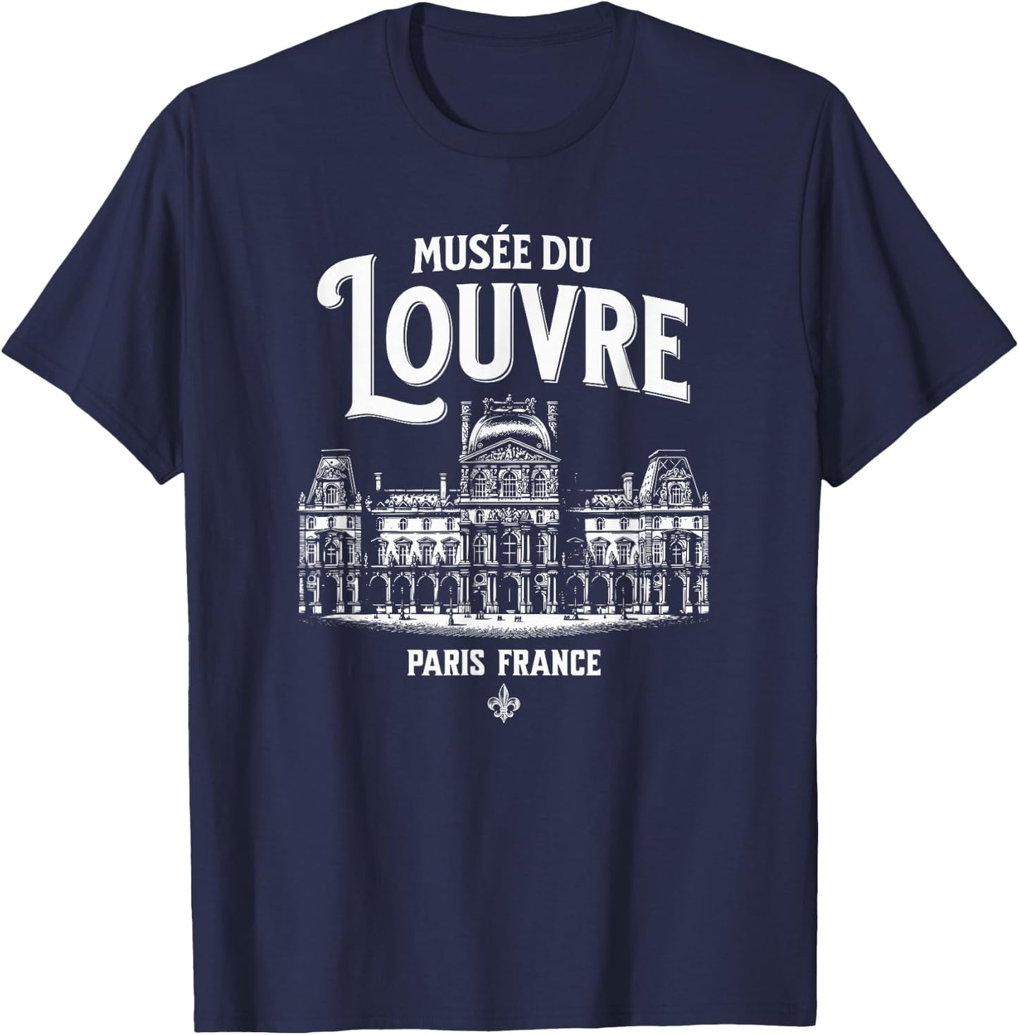 Vintage Musée du Louvre Paris France T-Shirt - T-Shirt | Navy
