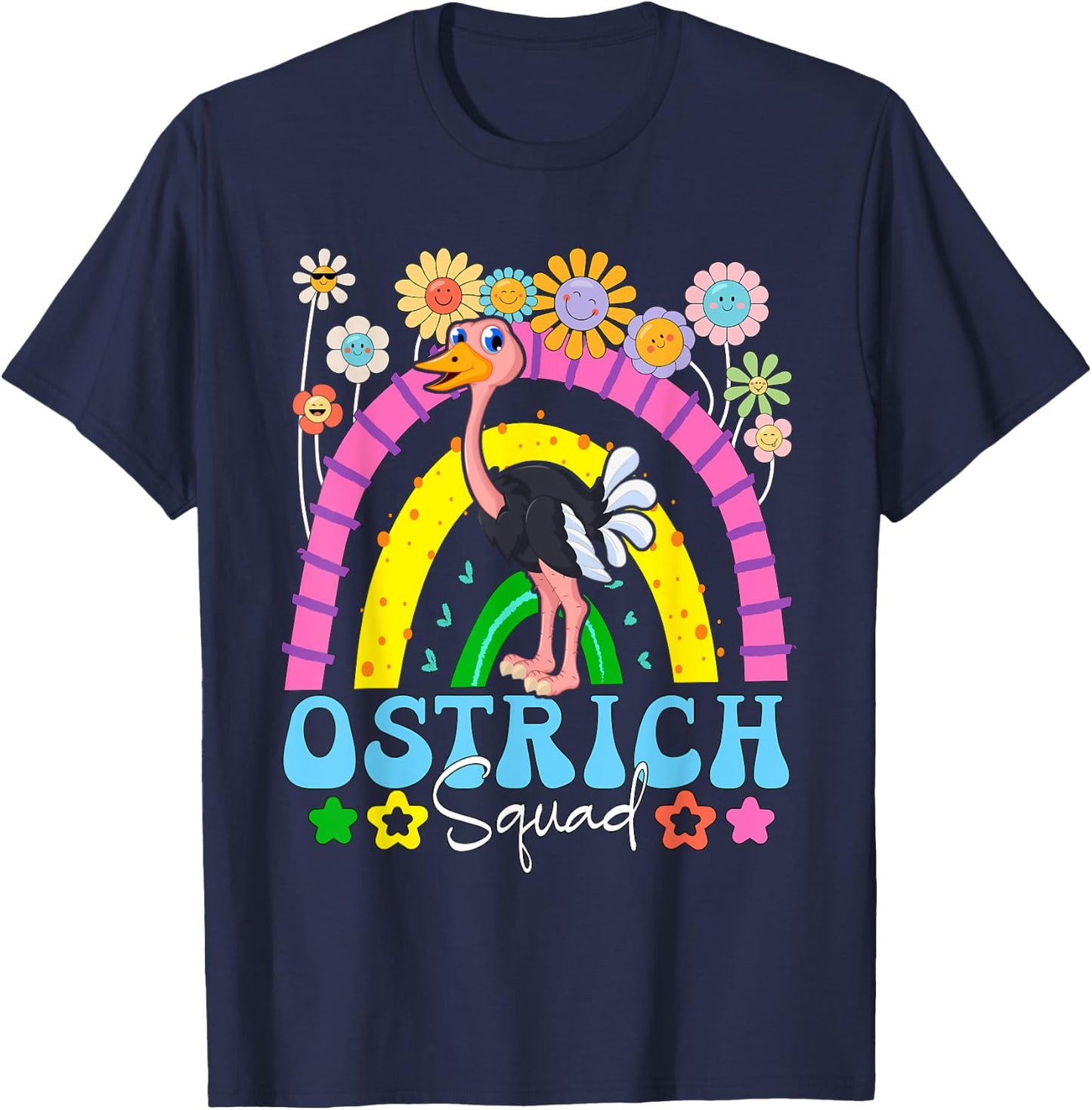 Ostrich Costume Squad Matching Animal Lover Kids Toddler T-Shirt - T-Shirt | Navy
