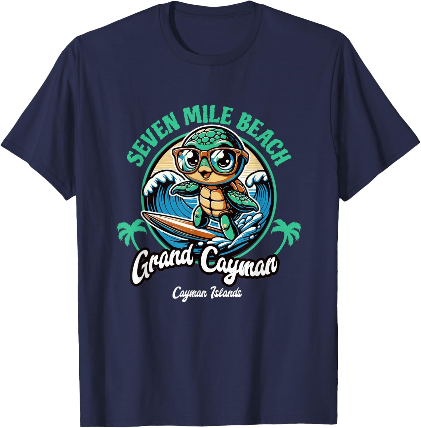 Grand Cayman Seven Mile Beach Cayman Islands Kids T-Shirt - T-Shirt | Navy