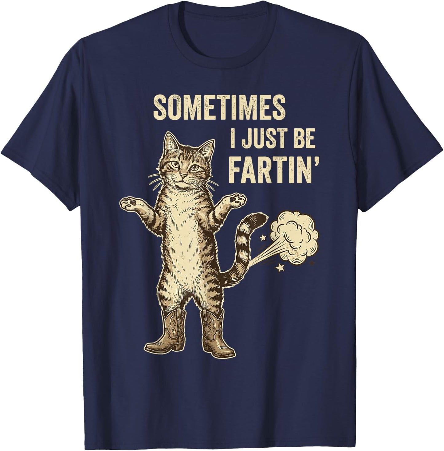 Retro Sometimes I Just Be Fartin' Meme Women T-Shirt - T-Shirt | Navy