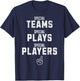 Special Teams Special Plays Special Players Funny Sketch T-Shirt - T-Shirt | Navy