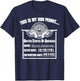 This Is My Gun Permit United States Of America 2nd Amendment T-Shirt - T-Shirt | Navy