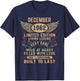 Legend Born In December 1962 Vintage Birthday T-Shirt - T-Shirt | Navy