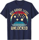 4th Grade Level Unlocked Back to School First Day Gamer Kid T-Shirt - T-Shirt | Navy