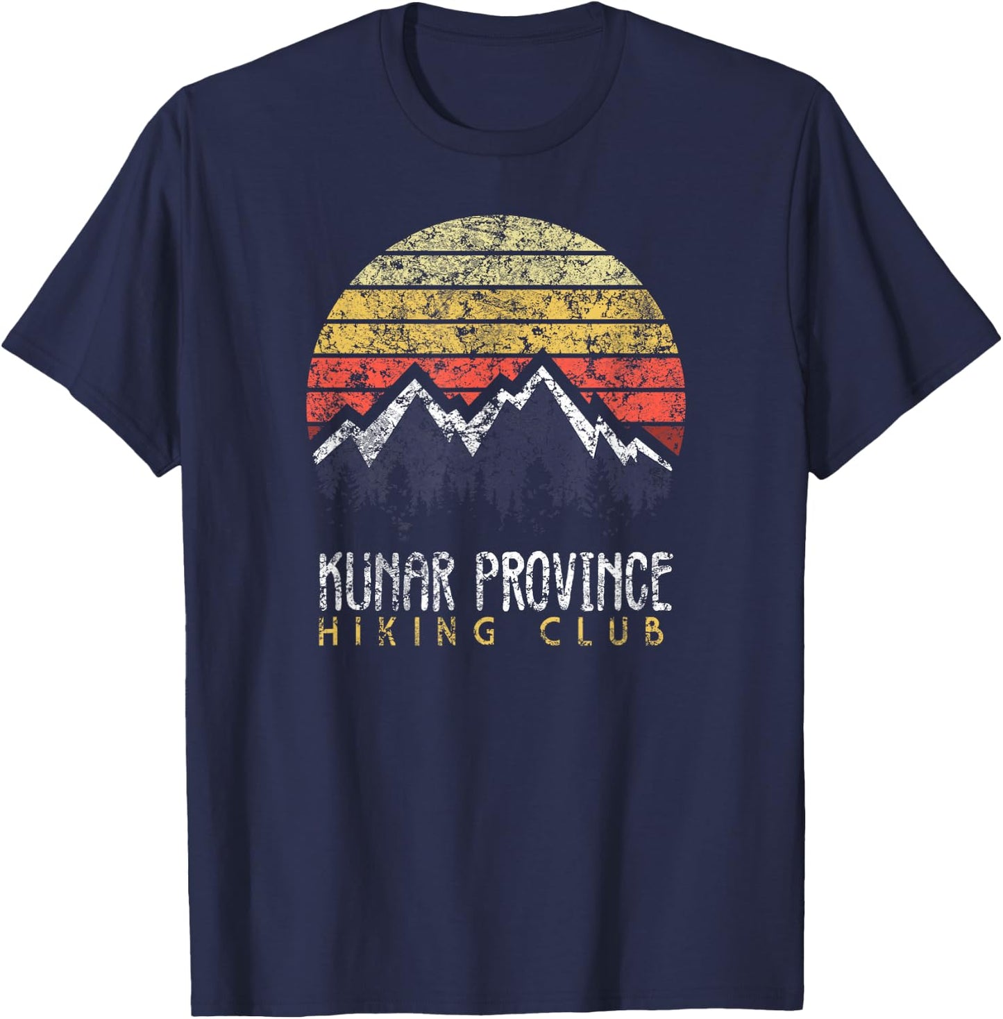 American Marauder: Afghanistan Camping Kunar Hiking Club T-Shirt - T-Shirt | Navy